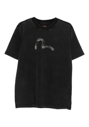 EVISU logo detail T-shirt - Black
