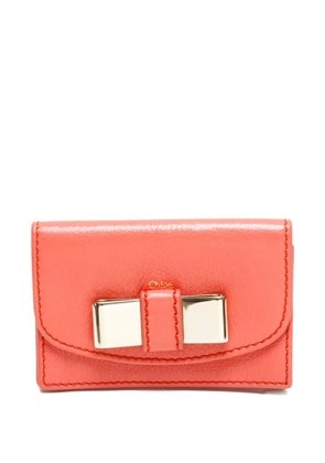 Chloé Pre-Owned 2000s ribbon cardholder - Orange