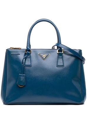 Prada Pre-Owned 2013-2025 Medium Saffiano Vernice Galleria Double Zip satchel - Blue