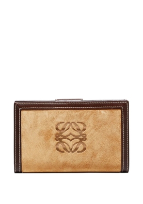 Loewe Pre-Owned 1990s Anagram stitched wallet - Neutrals