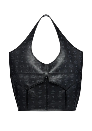 MCM Aren Mama Visetos-pattern tote bag - Black