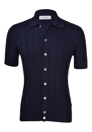 Gran Sasso buttoned short-sleeve shirt - Blue