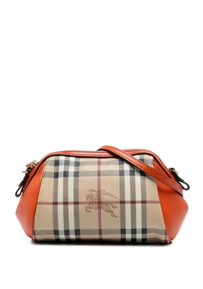 Burberry Pre-Owned 2000-2017 Haymarket Check Coated Canvas crossbody bag - Brown