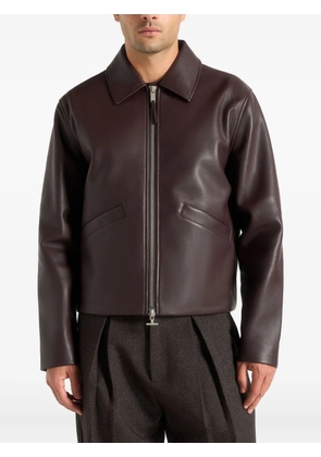 Manière De Voir Yves zip jacket - Brown