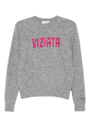 MC2 Saint Barth embellished crew neck sweater - Grey