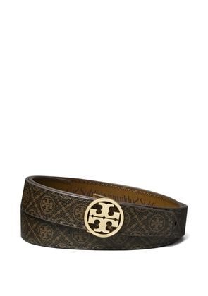 Tory Burch monogram-pattern belt - Brown