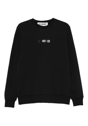 Les Hommes Urban logo-detail crew-neck sweater - Black