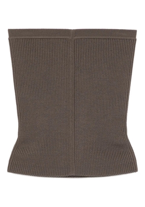 Rick Owens knitted tube top - Brown