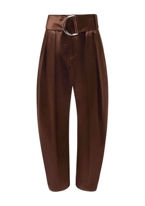 JW Anderson D-ring pleated trousers - Brown