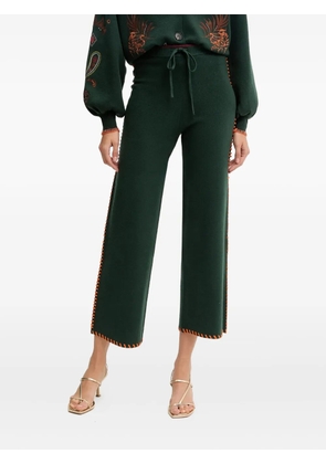 NEVER FULLY DRESSED stitch-detail trousers - Green