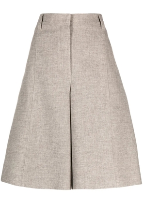 Brunello Cucinelli wide-leg bermuda shorts - Neutrals