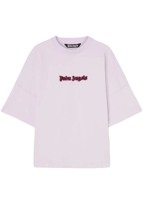 Palm Angels drop-shoulder cotton T-shirt - Purple