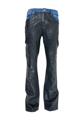 Purple Brand coated flare jeans - Black
