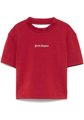 Palm Angels logo-embroidered T-shirt