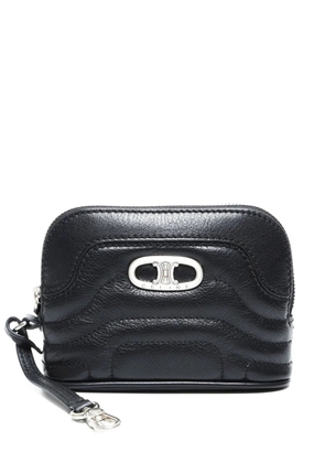 Celine Pre-Owned 2000s Triomphe quilted leather pouch - Black