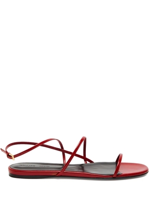 KHAITE strappy flat sandals - Red