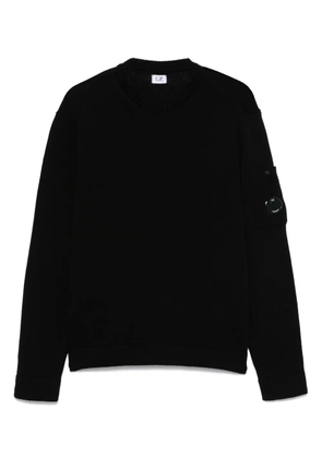 C.P. Company Lens-detailed sweater - Black