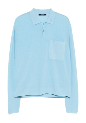 Jacquemus Pocket Long-Sleeved Polo Shirt - Black