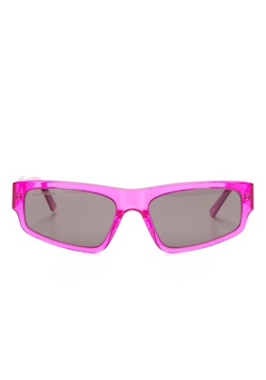 Balenciaga Eyewear logo-print square-frame sunglasses - Pink
