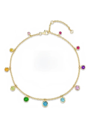 SHAY 18K yellow gold multi-stones drop necklace