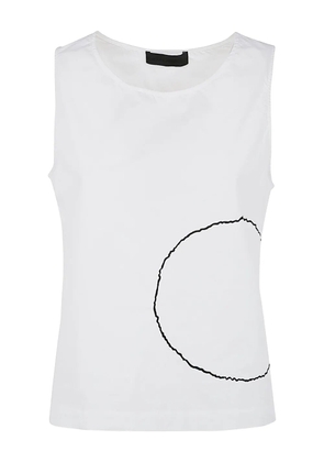 Maria Calderara circle-print top - White