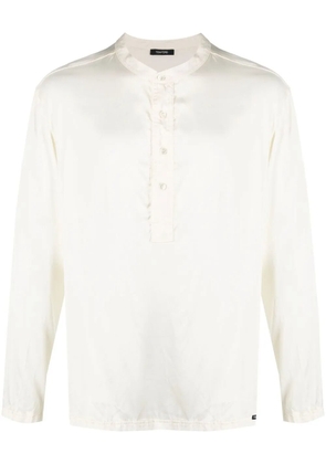 TOM FORD button-placket satin shirt - Neutrals