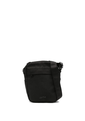 Arte Antwerp logo-lettering messenger bag - Black