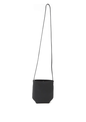 The Row mini N/S Park leather crossbody bag - Black