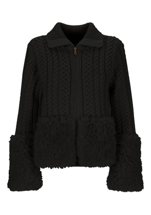 Moncler cable-knit cardigan - Black