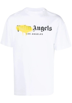 Palm Angels LA logo-print T-shirt - White