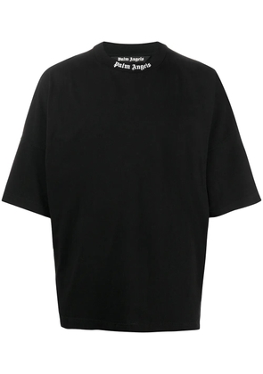 Palm Angels logo-print cotton T-shirt - Black