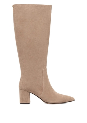 TWINSET 70mm point-toe knee-high boots - Neutrals