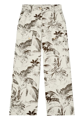 Palm Angels Jungle wide-leg cargo trousers - Neutrals