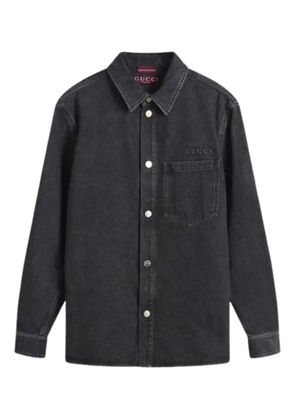 Gucci buttoned pocket overshirt - Black