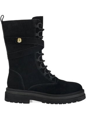 TWINSET lace-up combat boots - Black