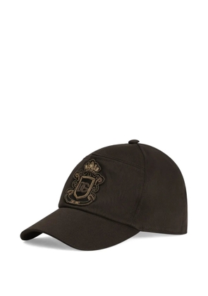 Dolce & Gabbana logo-embroidered cap - Brown