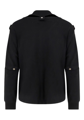ixos button-detail sweater - Black
