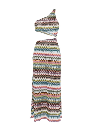 Missoni one-shoulder midi dress - Pink