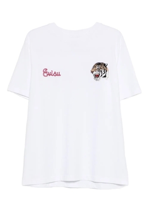 EVISU tiger cotton T-shirt - White
