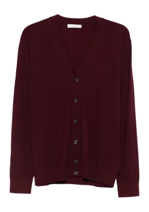 DIKTAT V-neck buttoned cardigan - Red