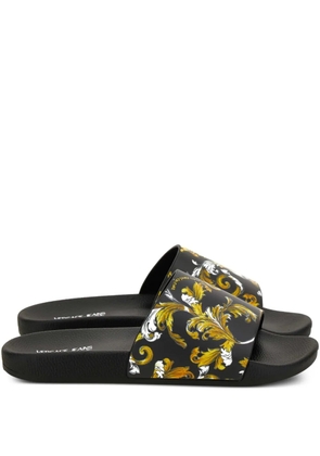 Versace Jeans Couture Barocco slides - Black