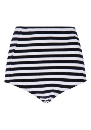 Fiorucci striped-pattern shorts - Blue