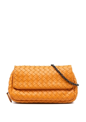 Bottega Veneta Pre-Owned 2012-2025 Mini Nappa Intrecciato Expandable Chain Flap crossbody bag - Orange