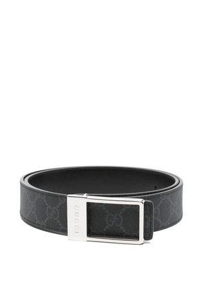 Gucci GG-monogram buckle belt - Black