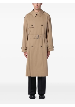 Burberry gabardine-weave trench coat - Neutrals
