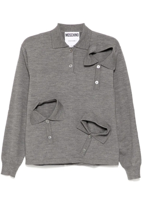 Moschino layered jumper - Grey