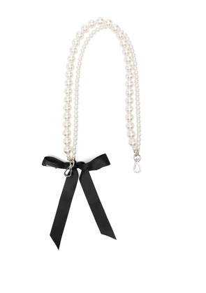 Simone Rocha faux-pearl shoulder strap - Neutrals