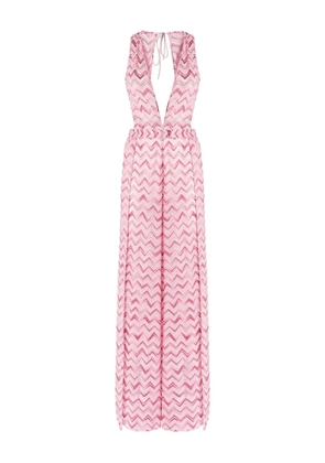 Missoni zigzag-pattern dress - White