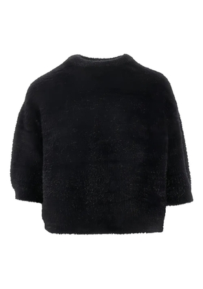 Emporio Armani lurex-detail sweater - Black