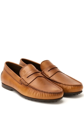 Tod's City Gommino leather penny loafers - Brown